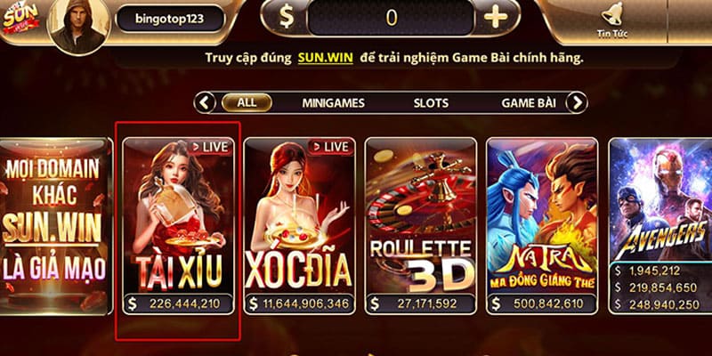 Tài Xỉu Live